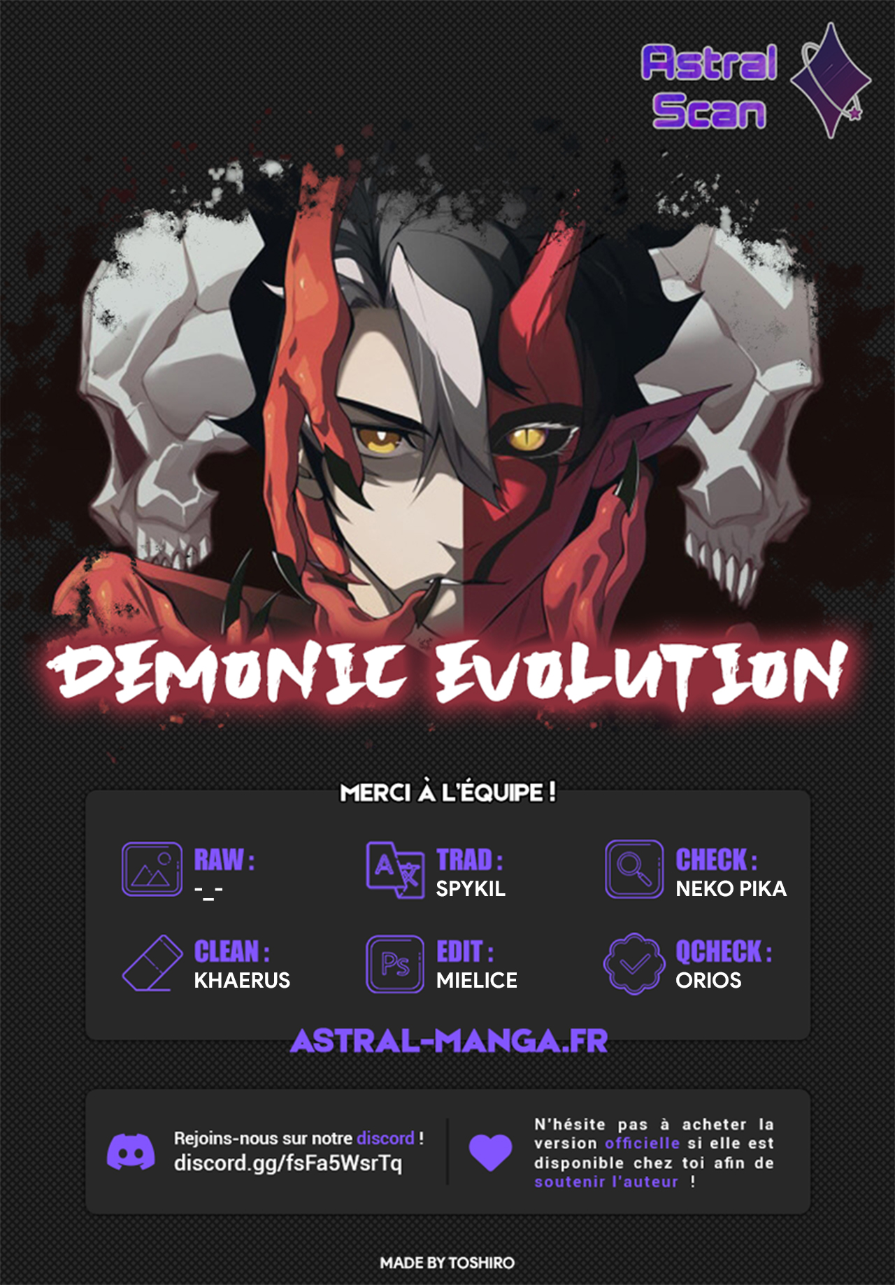 Read Demon Evolution FR Manga Online