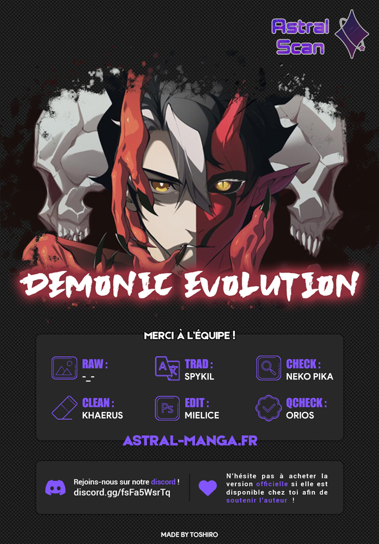 Read Demon Evolution FR Manga Online