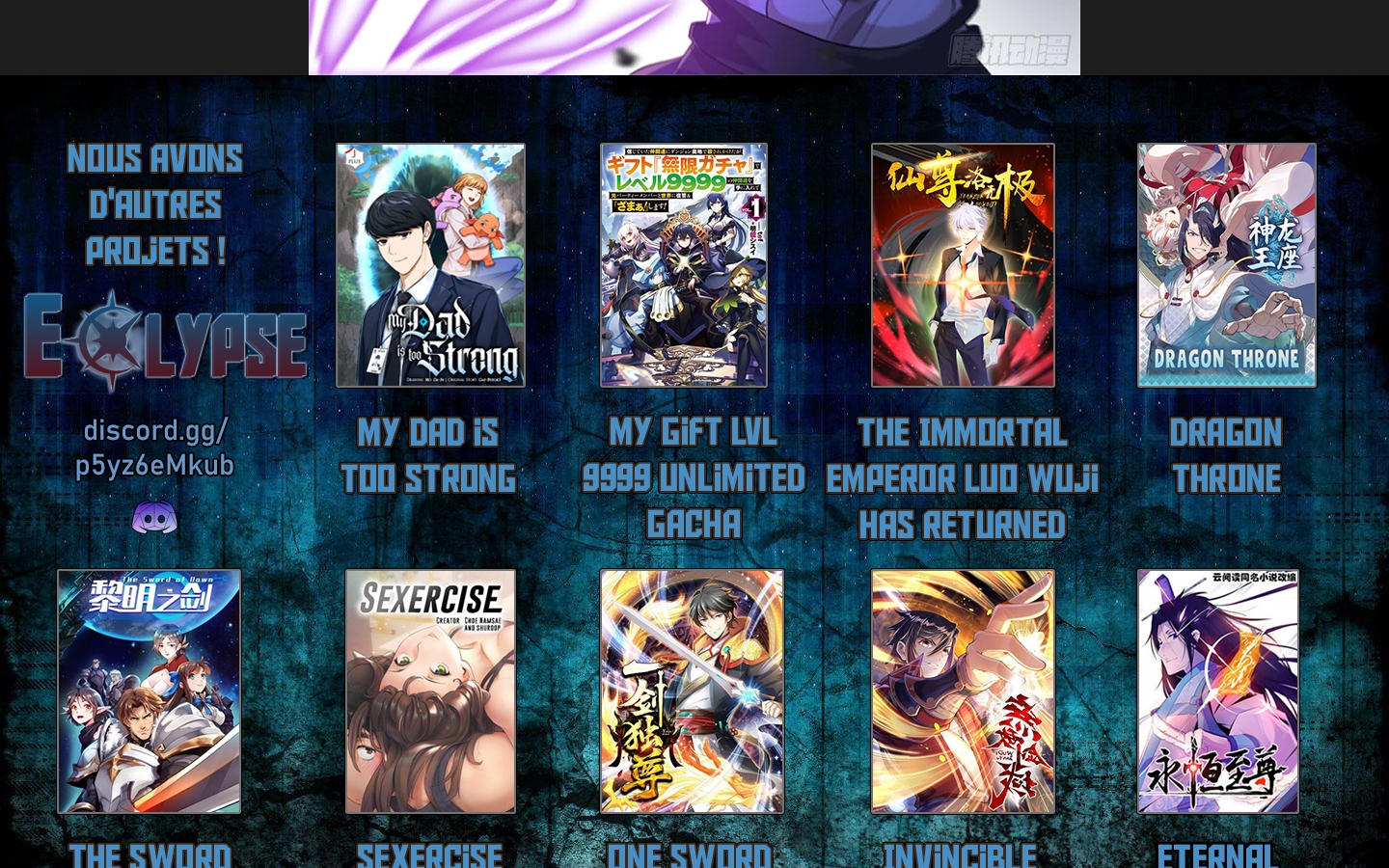 Read Eternal Reverence FR Manga Online