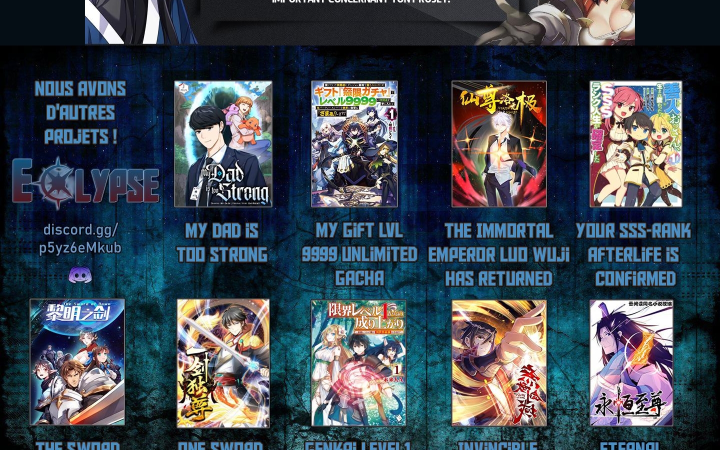 Read Eternal Reverence FR Manga Online